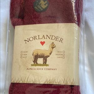 Alpaca Men's Red Socks